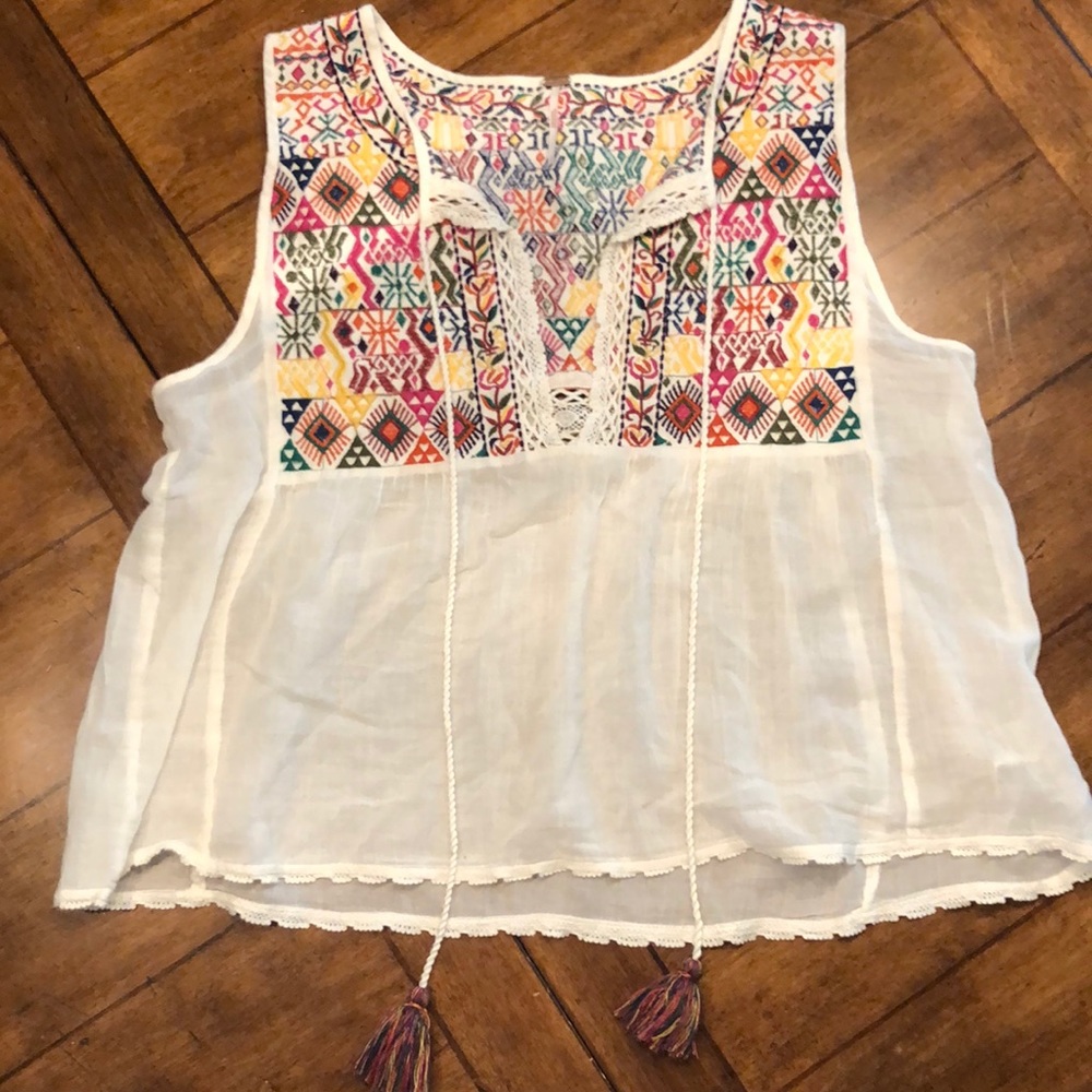 Free people linen tank top